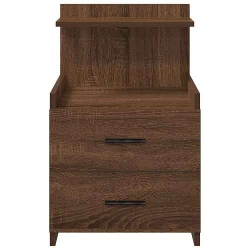 Noćni ormarići 2 kom s 2 ladice smeđi hrast 40x36,5x62 cm - Smeđi hrast 2 Cijena