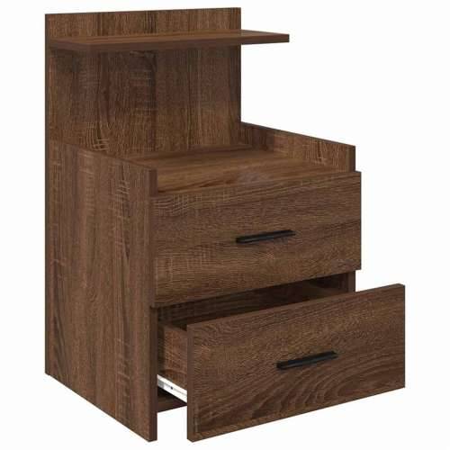 Noćni ormarići 2 kom s 2 ladice smeđi hrast 40x36,5x62 cm - Smeđi hrast 2 Cijena
