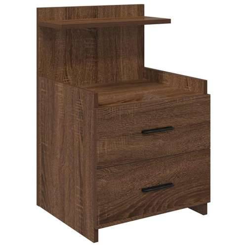 Noćni ormarići 2 kom s 2 ladice smeđi hrast 40x36,5x62 cm - Smeđi hrast 2 Cijena