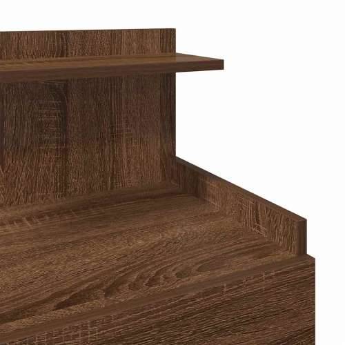 Noćni ormarići 2 kom s 2 ladice smeđi hrast 40x36,5x62 cm - Smeđi hrast 2 Cijena
