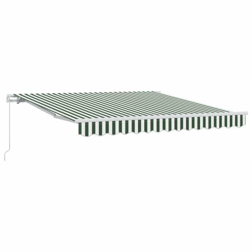 Ručno uvlačiva tenda Zelena i Bijela 350x250 cm Cijena