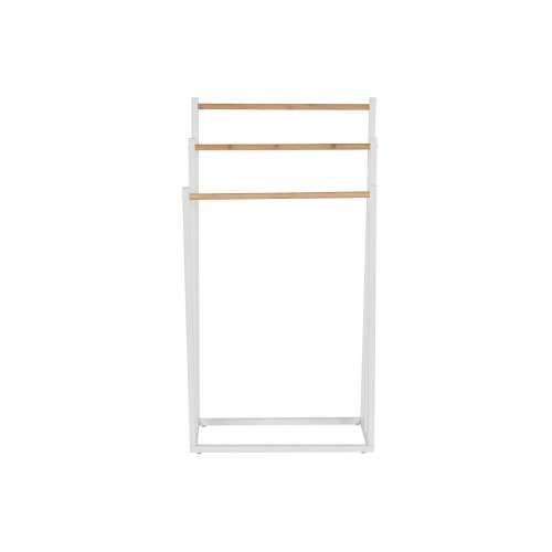 Podni stalak za ručnike Home ESPRIT Bijela Prirodno Metal Bambus 45 x 22 x 85 cm Cijena