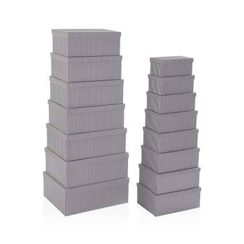 Set ukrasnih kutija Versa Siva Karton (15 Dijelovi) Cijena