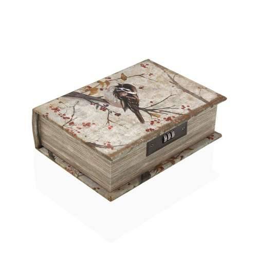 Kutija za nakit Versa Platno Drvo MDF 7 x 22 x 16 cm Ptica Cijena