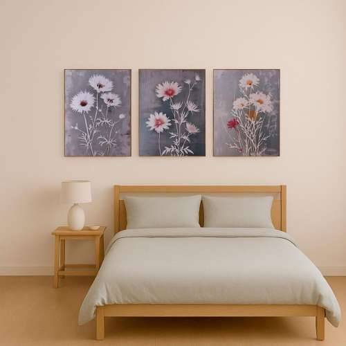 Slika Versa Ziedi 2,5 x 60 x 40 cm Cijena