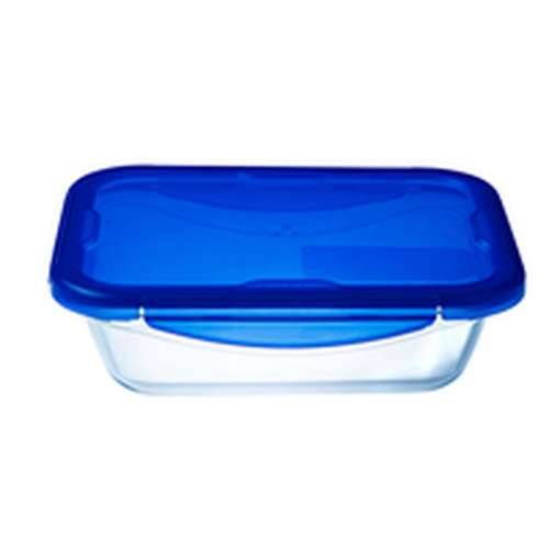 Posuda za čuvanje hrane Pyrex Plava Providan Pravokutno 800 ml Cijena