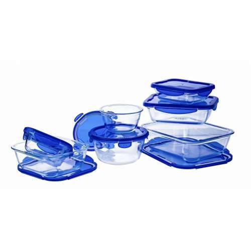 Posuda za čuvanje hrane Pyrex Plava Providan Pravokutno 800 ml Cijena