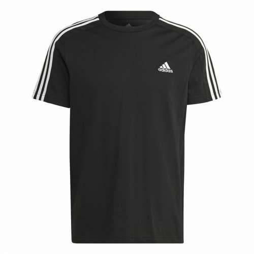 Muška Majica Kratkih Rukava Adidas Essentials Single 3 Bandas Crna Cijena