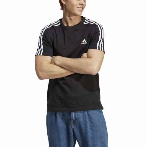 Muška Majica Kratkih Rukava Adidas Essentials Single 3 Bandas Crna Cijena