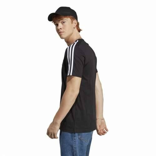 Muška Majica Kratkih Rukava Adidas Essentials Single 3 Bandas Crna Cijena