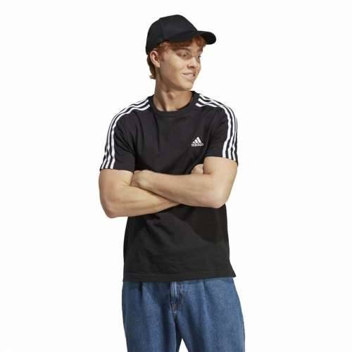 Muška Majica Kratkih Rukava Adidas Essentials Single 3 Bandas Crna Cijena