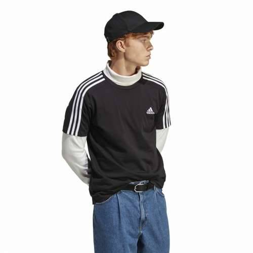 Muška Majica Kratkih Rukava Adidas Essentials Single 3 Bandas Crna Cijena