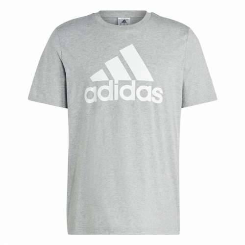 Muška Majica Kratkih Rukava Adidas Essentials Single Big Logo Siva Svjetlo siva Cijena