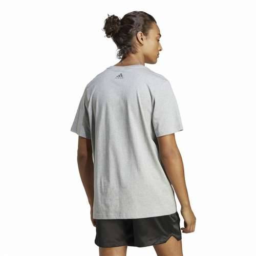 Muška Majica Kratkih Rukava Adidas Essentials Single Big Logo Siva Svjetlo siva Cijena