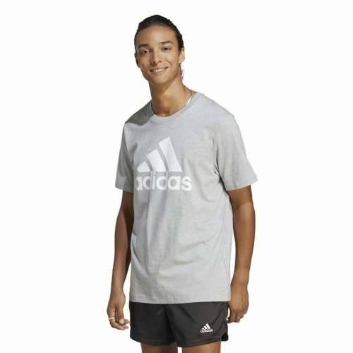 Muška Majica Kratkih Rukava Adidas Essentials Single Big Logo Siva Svjetlo siva Cijena
