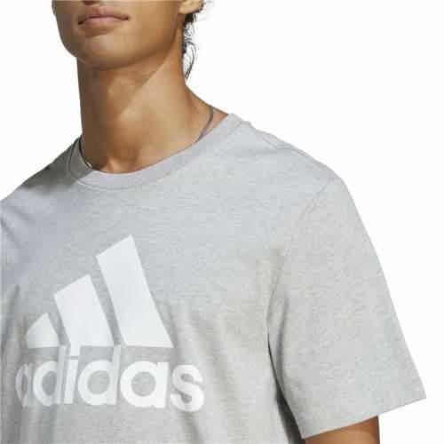 Muška Majica Kratkih Rukava Adidas Essentials Single Big Logo Siva Svjetlo siva Cijena