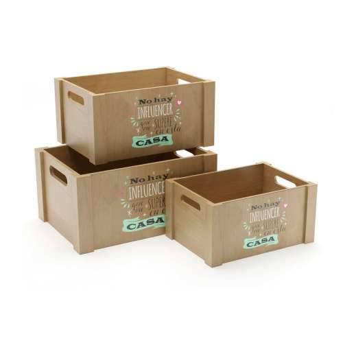 Set ukrasnih kutija Versa Drvo (3 Dijelovi) Cijena