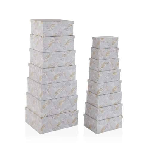 Set ukrasnih kutija Versa Karton Perje (15 Dijelovi) Cijena