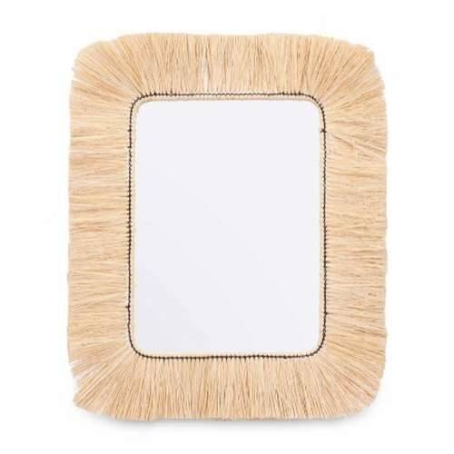 Zidno ogledalo RI-6065 Smeđa 77 x 67 x 3 cm Pravokutno Cijena