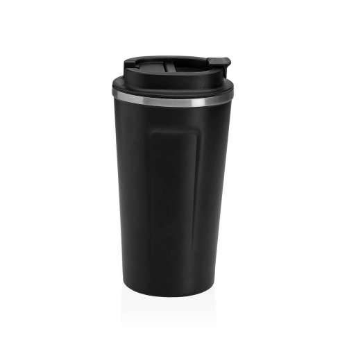 Čaša s Poklopcem Versa Crna Čelik polipropilen 510 ml Cijena