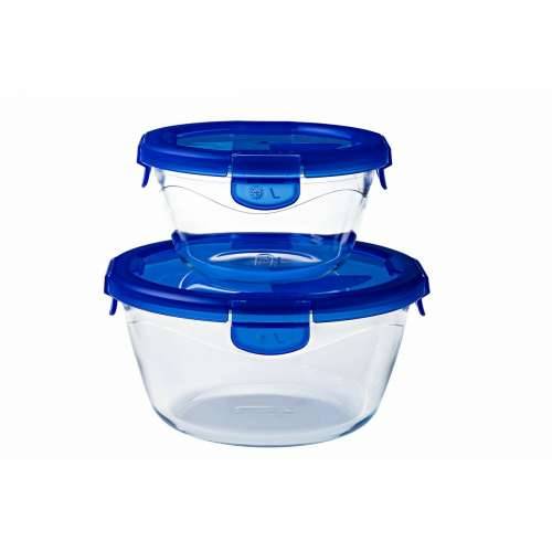 Posuda za čuvanje hrane Pyrex Plava Providan Okruglo 1,6 L (6 Dijelovi) Cijena