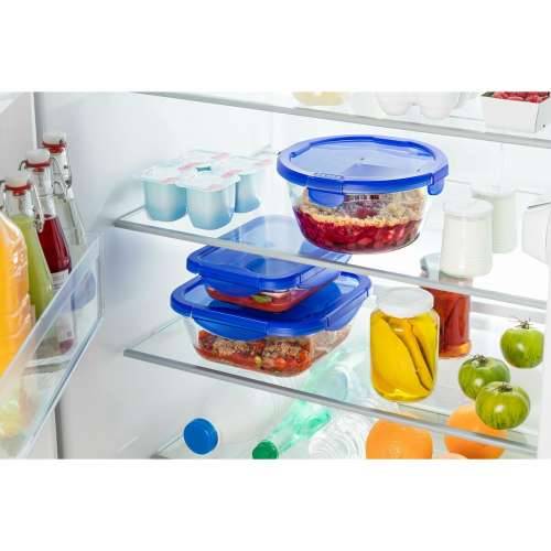 Posuda za čuvanje hrane Pyrex Plava Providan Okruglo 1,6 L (6 Dijelovi) Cijena