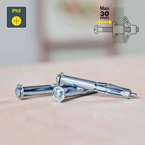 Vijci i matice Rapid Ø 13 x 65 mm M6 x 75 mm Metal rastezanje 10 kom. Cijena