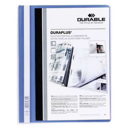 Mapa za Dokumente Durable DURAPLUS Plava Providan A4 25 Dijelovi Cijena
