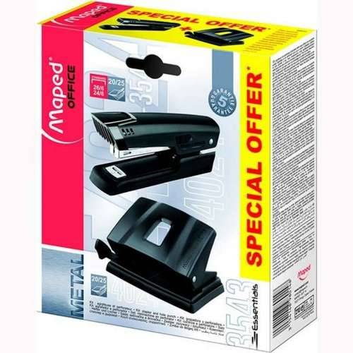 set Maped 3543 Essentials Bušilica za papir klamerica Crna (16 kom.) Cijena