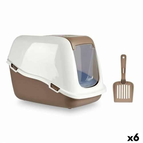 Pijesak za mačke Bijela Bež Plastika 39,7 x 57 x 39 cm (6 kom.) Cijena