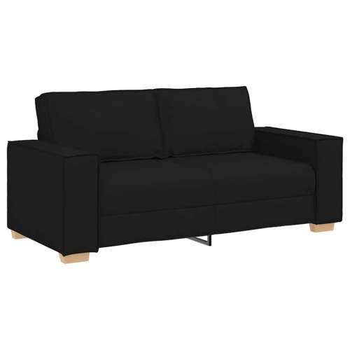 Dvosjed Kauč Crni 140 cm Tkanina - Crna 140 cm Cijena
