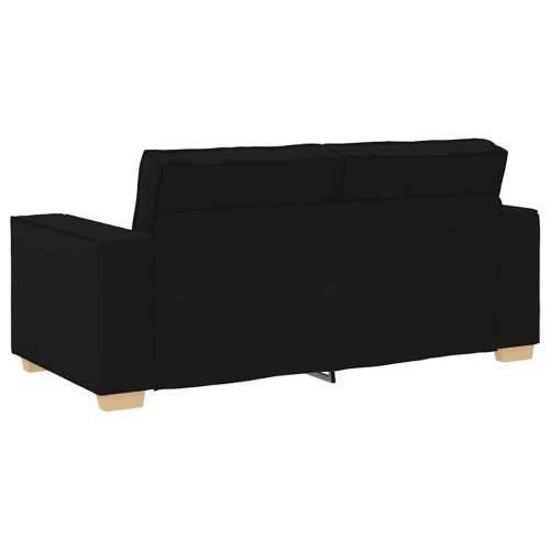 Dvosjed Kauč Crni 140 cm Tkanina - Crna 140 cm Cijena