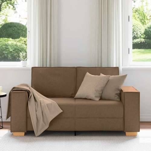 Dvosjed Smeđi 120 cm Tkanina - Smeđa 120 cm Cijena