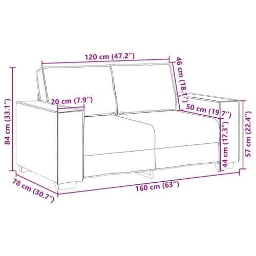 Dvosjed Kauč Vino Crvena 120 cm Tkanina - boja crnog vina 120 cm Cijena
