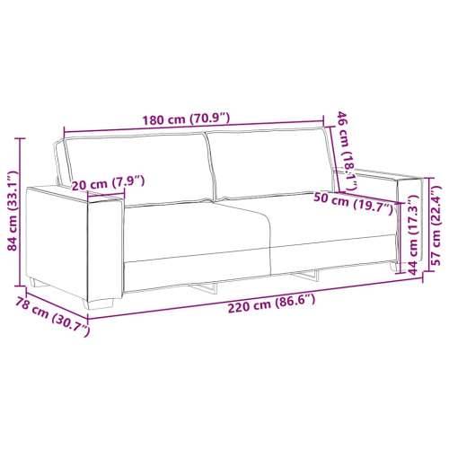 Trosjed Svijetlo siva 180 cm Tkanina - Svjetlosiva 180 cm Cijena