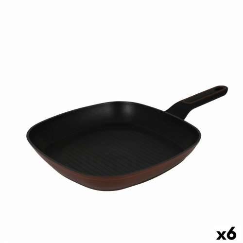 Ravna tava za pečenje Quttin Sahara Kovani Aluminij Smeđa 48 x 29 x 4,5 cm (6 kom.) Cijena