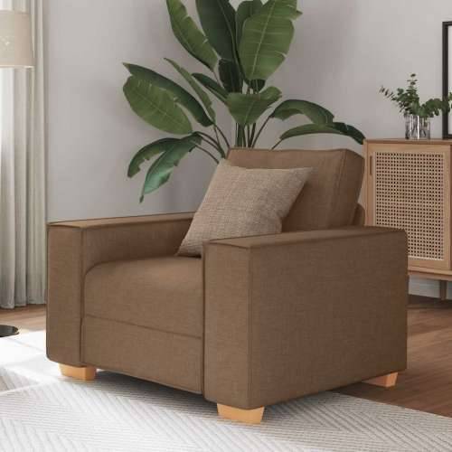 Sofa fotelja smeđa 60 cm tkanina - Smeđa 60 cm Cijena