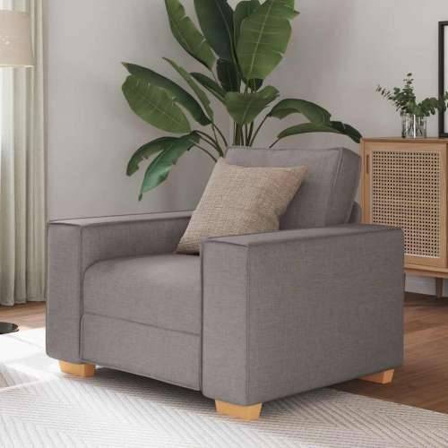 Sofa fotelja taupe 60 cm tkanina - Sivo-smeđa 60 cm Cijena