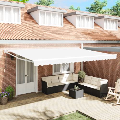 Automatska uvlačiva tenda Bijela 500x300 cm Cijena