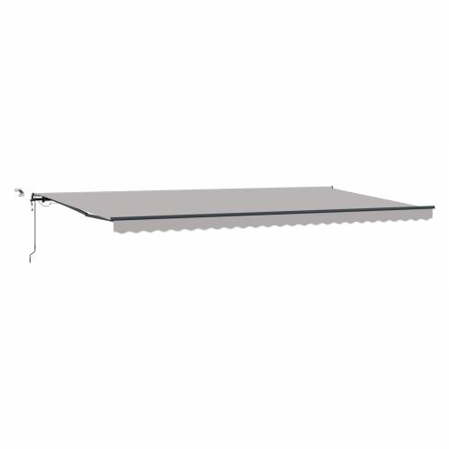 Automatska uvlačiva tenda s LED Svjetlosiva 600x300 cm Cijena