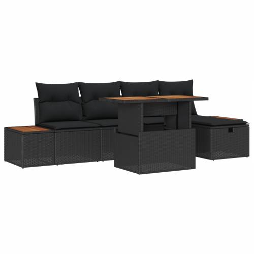 set vrtne sofe s jastučićima Crni Poli Ratan Cijena