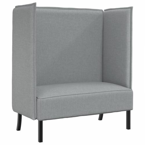 Sofa s visokim naslonima Svjetlosiva 109x56x121 cm Tkanina Cijena
