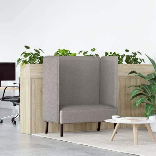 Highback Sofa Smeđesiva 109x56x121 cm Tkanina Cijena