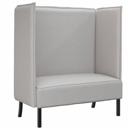 Sofa s Visokim Naslonom Siva 109x56x121 cm Tkanina Cijena