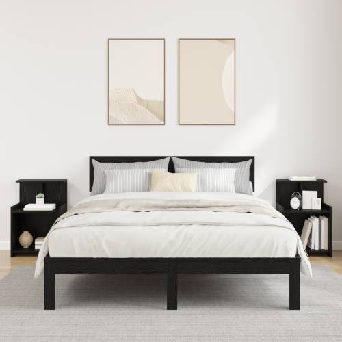 noćni ormarići 2 komada crnog hrasta 40x35x60 cm konstruirano drvo Cijena
