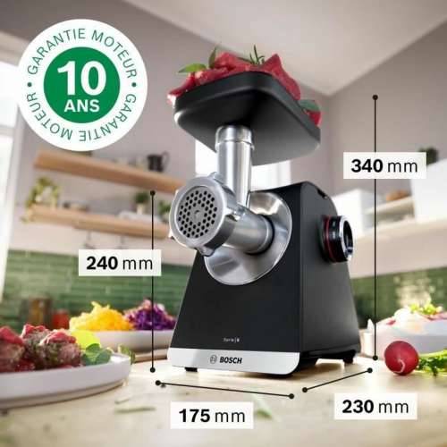 Sjeckalica BOSCH Serie 6 MFWS660B Crna Metal Nehrđajući Čelik Plastika 500 W Cijena