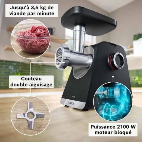 Sjeckalica BOSCH Serie 6 MFWS660B Crna Metal Nehrđajući Čelik Plastika 500 W Cijena