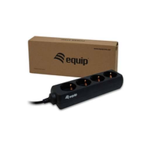 Produžni Kabel s 4 Utičnice bez Prekidača Equip 333281 Crna 1,1 m Cijena