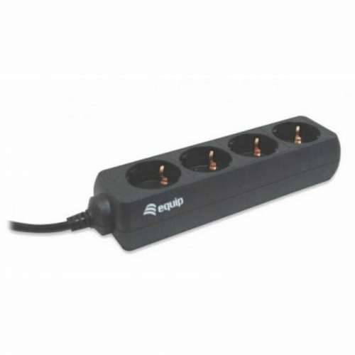Produžni Kabel s 4 Utičnice bez Prekidača Equip 333281 Crna 1,1 m Cijena