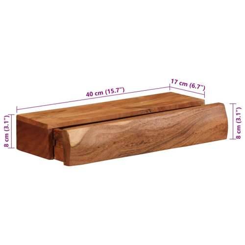 Zidne police 2 kom 40x17x8 cm od masivnog bagremovog drva - 40 x 17 x 8 cm 1 2 Cijena